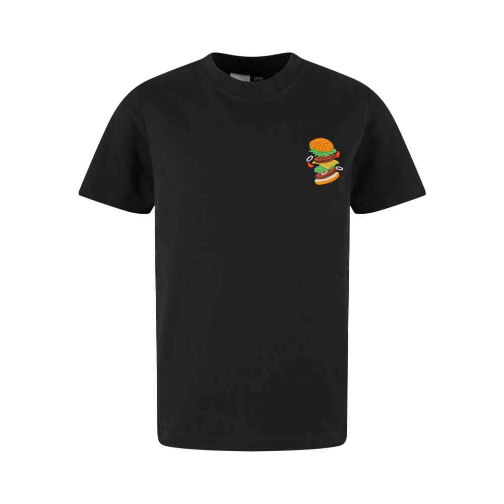Mister Tee - Burger Love EMB Kinder Tshirt - Zwart